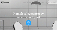 Desktop Screenshot of formplast.se
