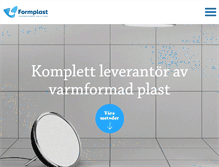 Tablet Screenshot of formplast.se